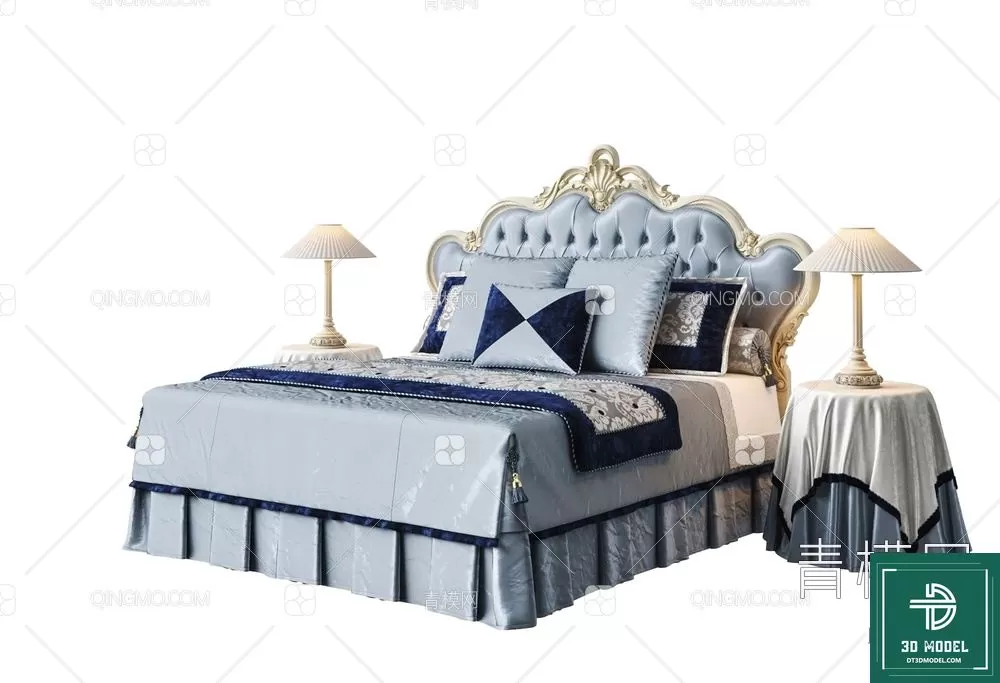 CLASSIC – BED – 3DS MAX MODELS – 073