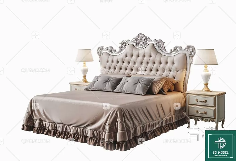 CLASSIC – BED – 3DS MAX MODELS – 075