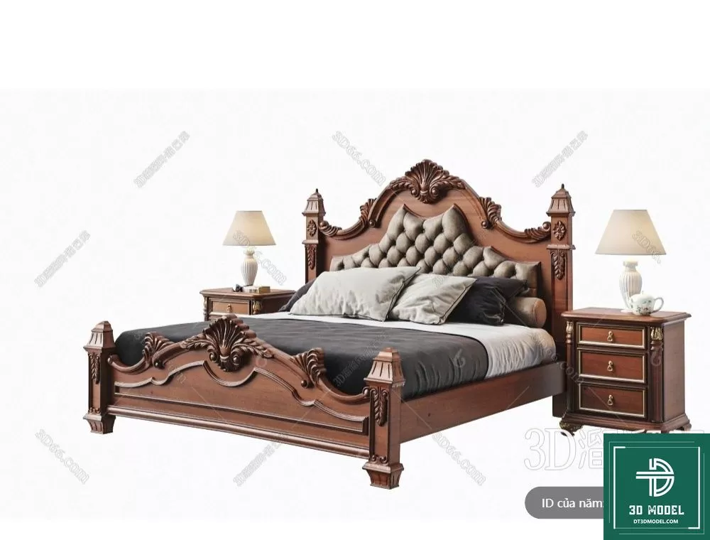 CLASSIC – BED – 3DS MAX MODELS – 082