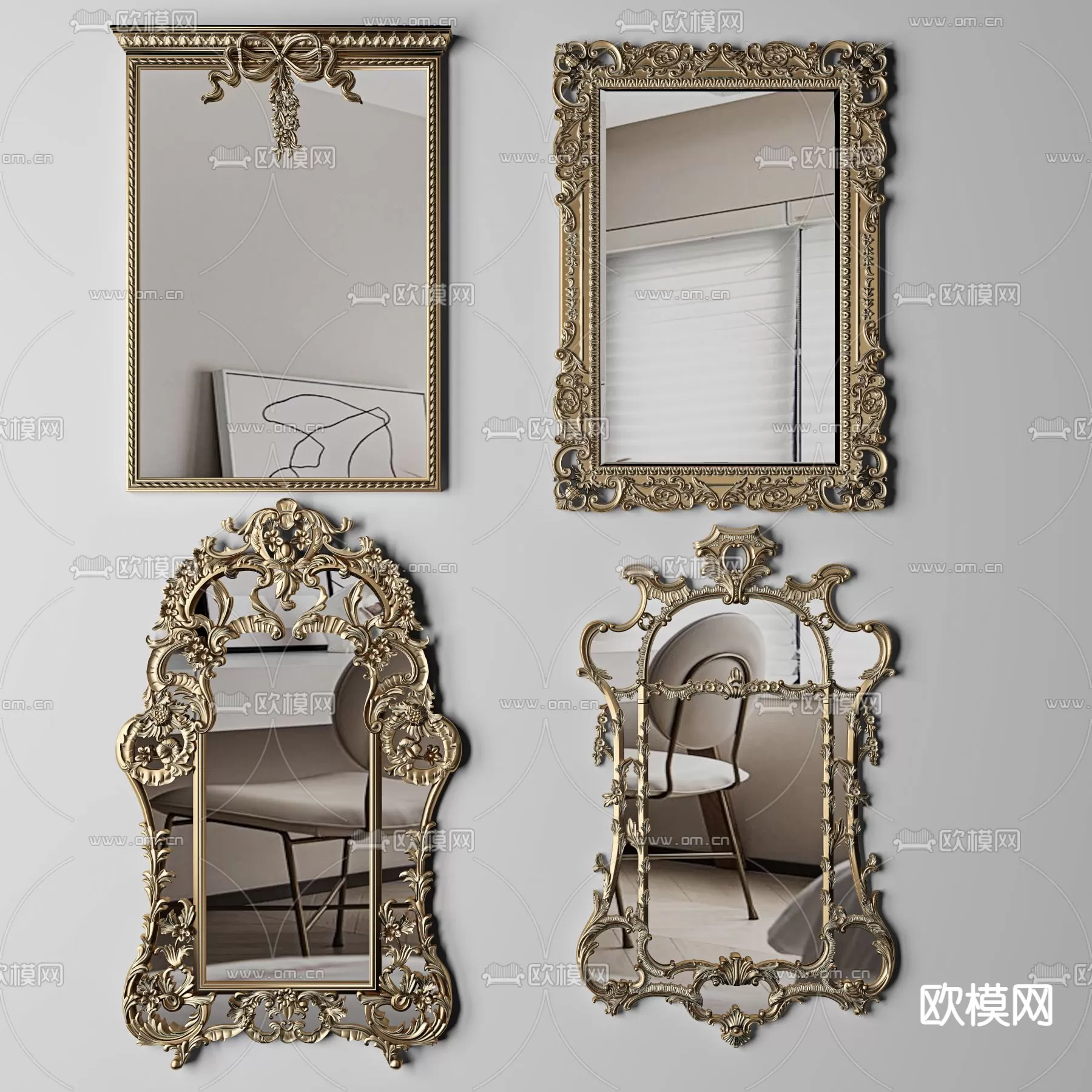 CLASSIC – BED – 3DS MAX MODELS – 086