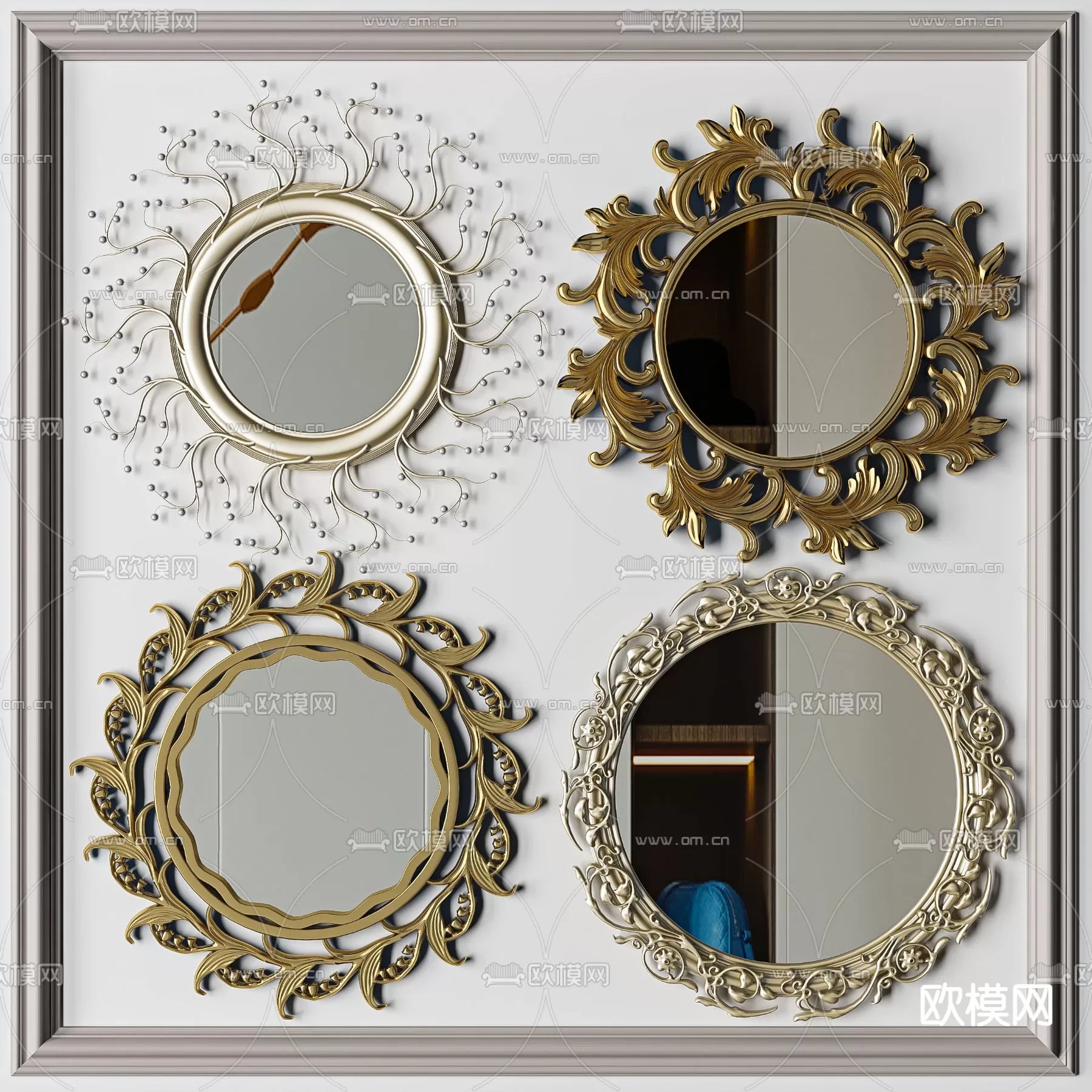 CLASSIC – BED – 3DS MAX MODELS – 087