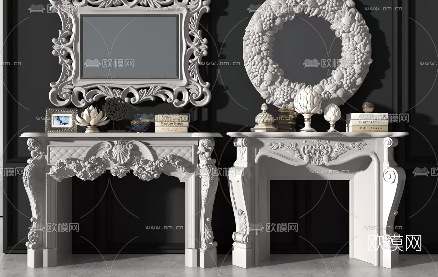 CLASSIC – FIREPLACE 3DMODELS – 019