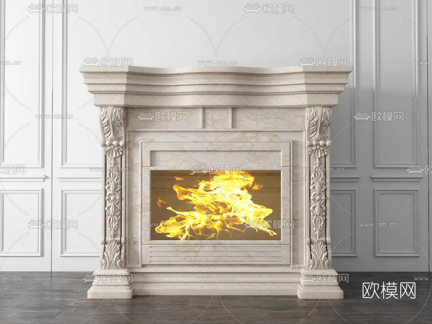 CLASSIC – FIREPLACE 3DMODELS – 058