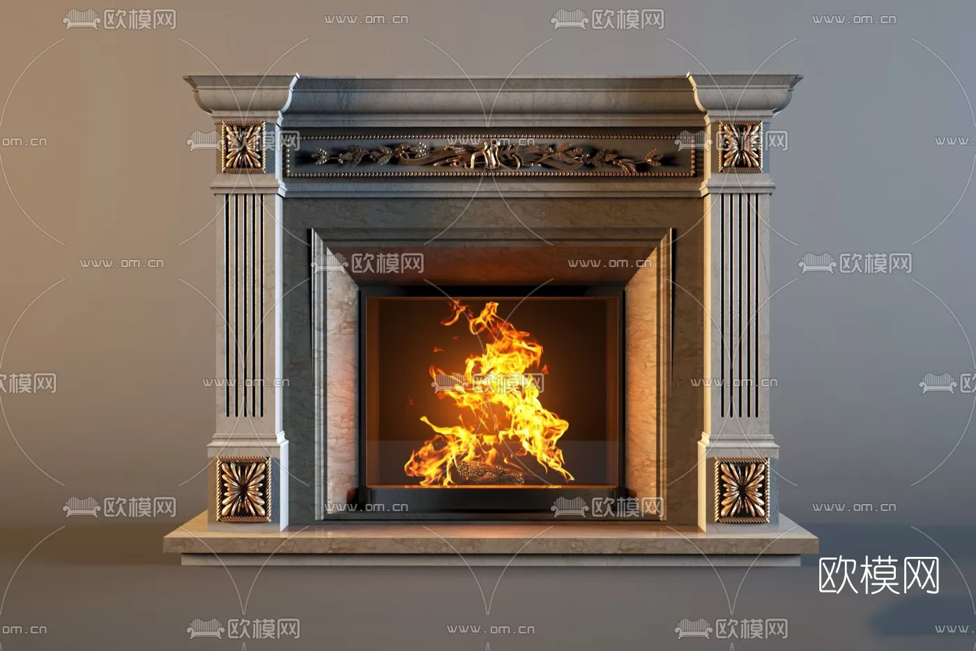 CLASSIC – FIREPLACE 3DMODELS – 061