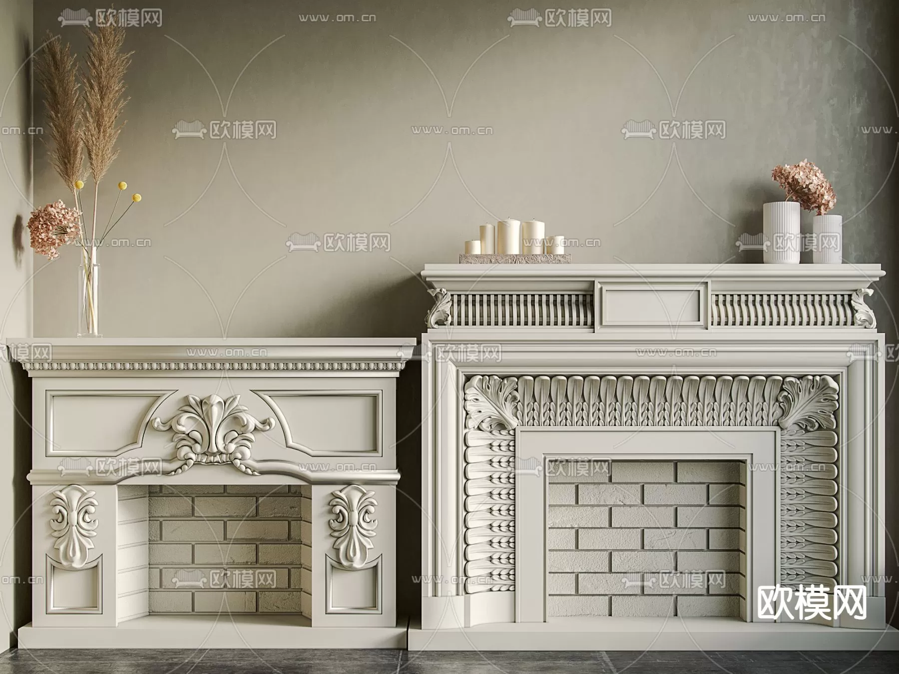 CLASSIC – FIREPLACE 3DMODELS – 068 CLASSIC – FIREPLACE 3DMODELS – 068