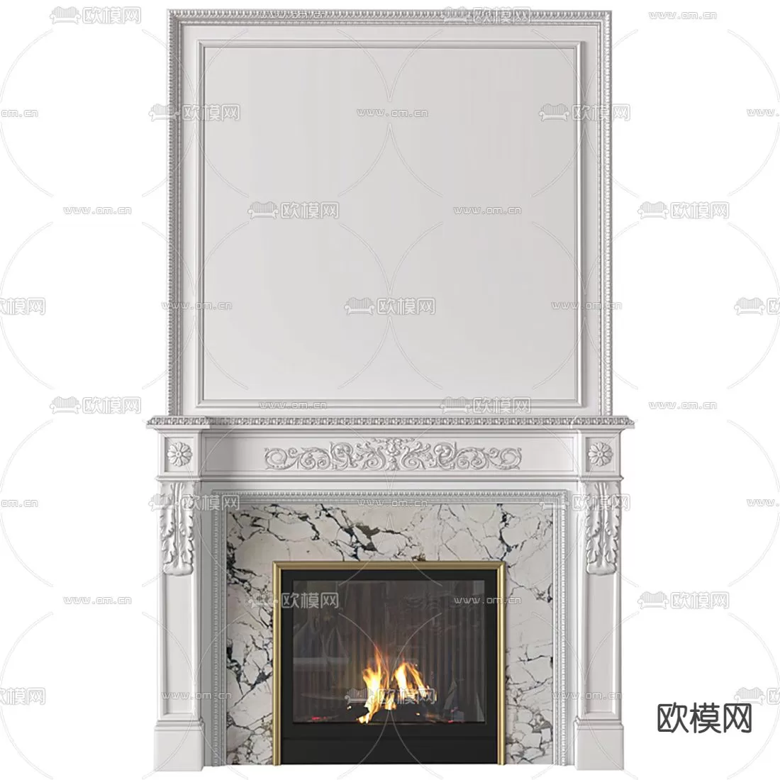 CLASSIC – FIREPLACE 3DMODELS – 078 CLASSIC – FIREPLACE 3DMODELS – 078