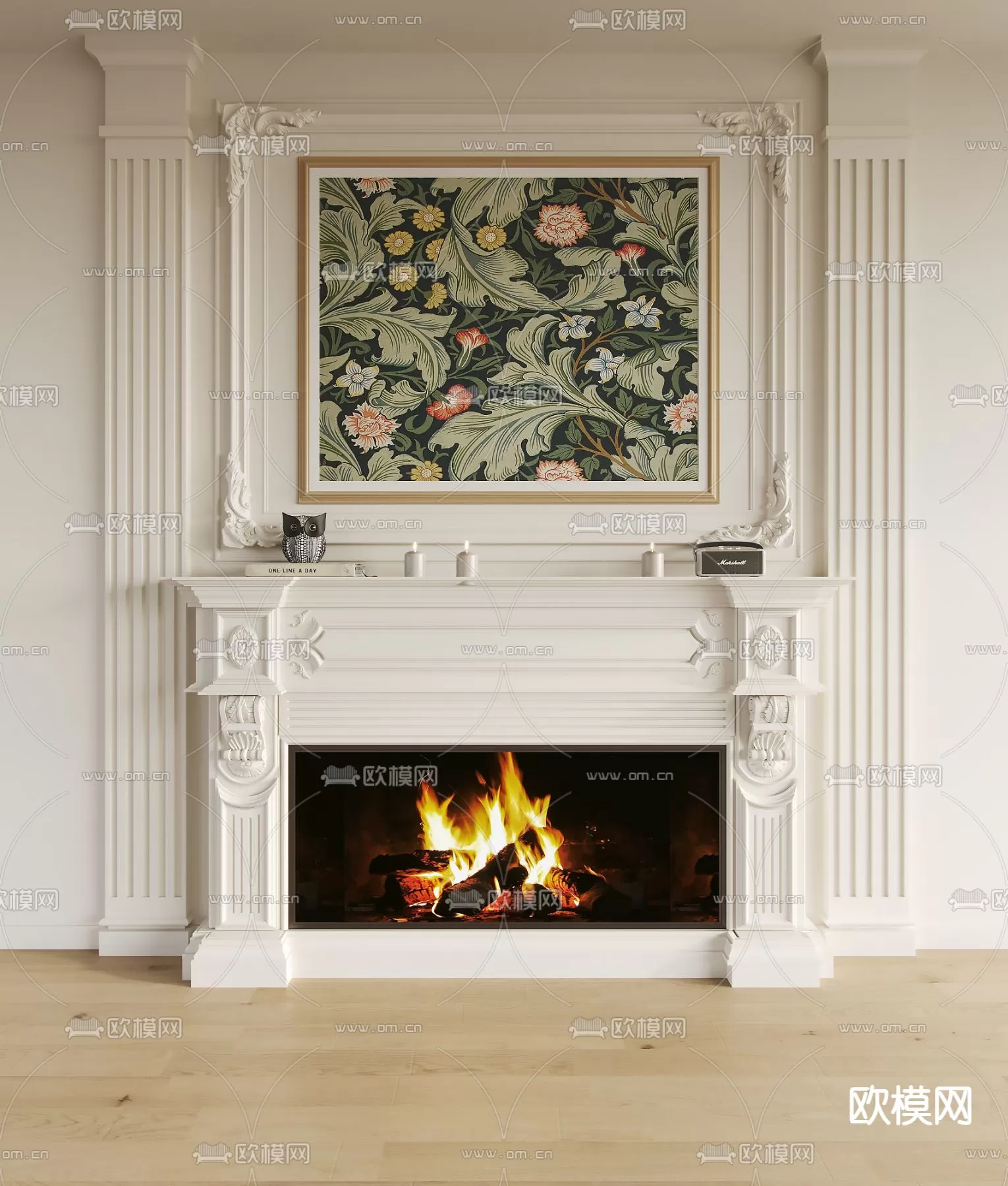 CLASSIC – FIREPLACE 3DMODELS – 080 CLASSIC – FIREPLACE 3DMODELS – 080
