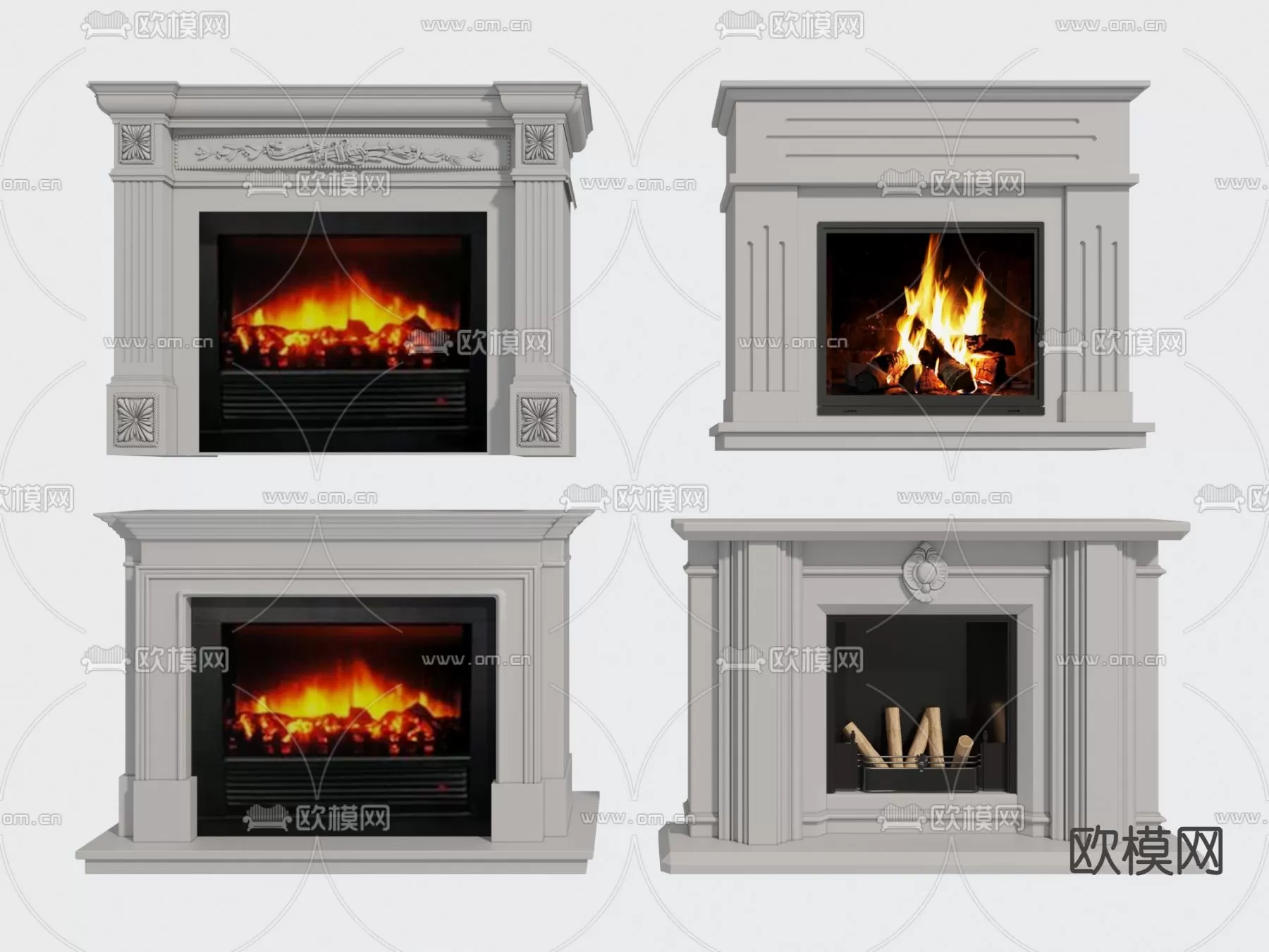 CLASSIC – FIREPLACE 3DMODELS – 081 CLASSIC – FIREPLACE 3DMODELS – 081