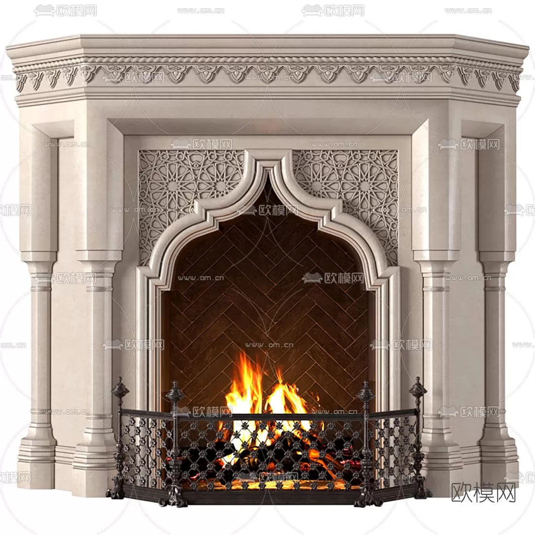 CLASSIC – FIREPLACE 3DMODELS – 082 CLASSIC – FIREPLACE 3DMODELS – 082