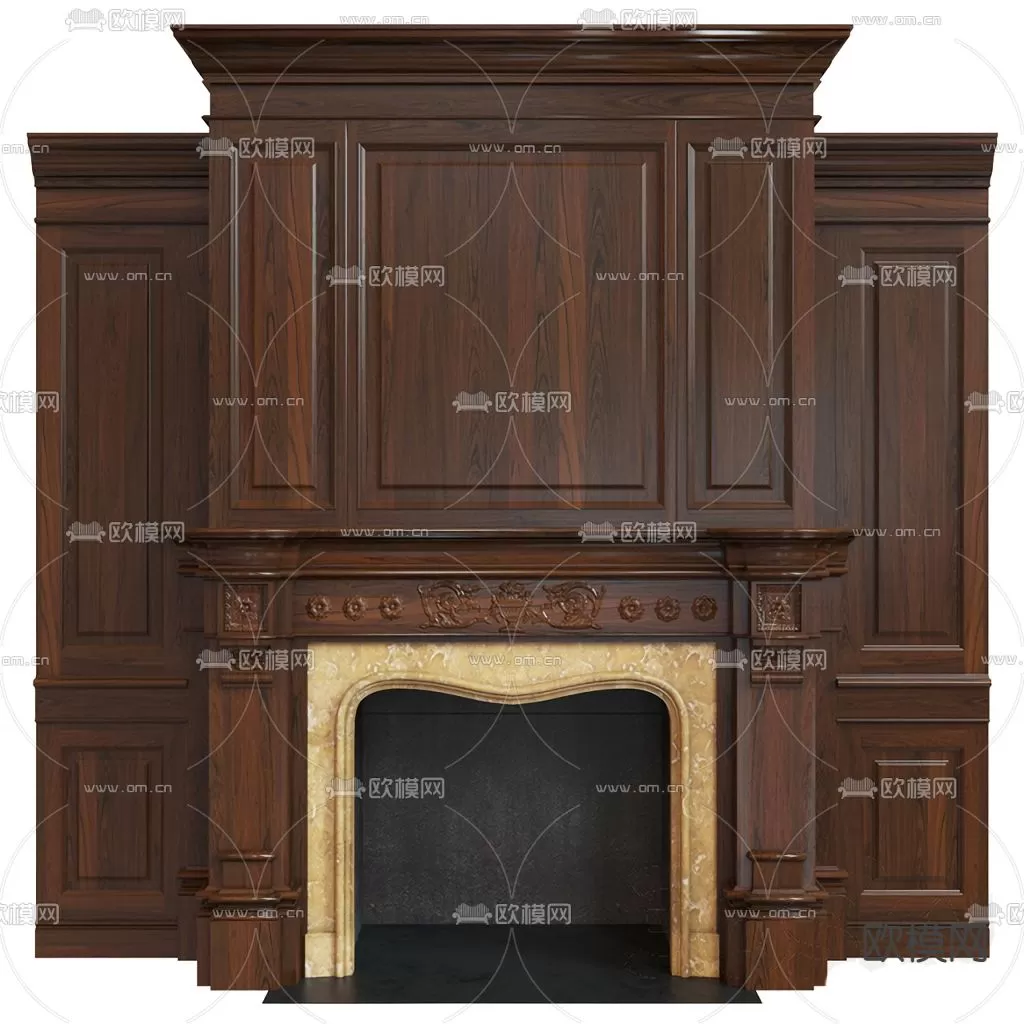 CLASSIC – FIREPLACE 3DMODELS – 083 CLASSIC – FIREPLACE 3DMODELS – 083