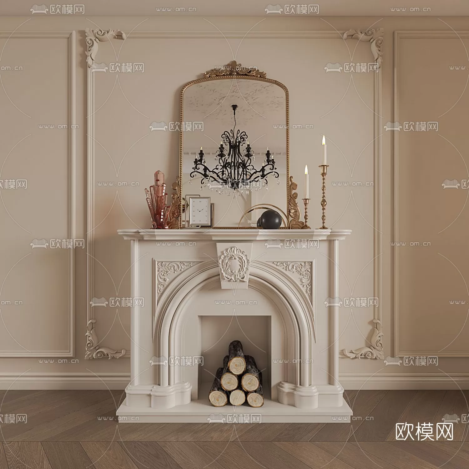 CLASSIC – FIREPLACE 3DMODELS – 084 CLASSIC – FIREPLACE 3DMODELS – 084