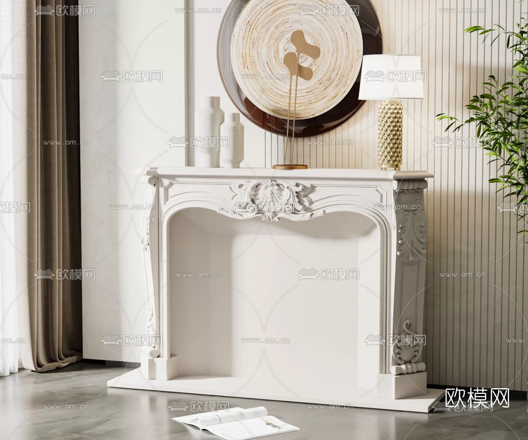 CLASSIC – FIREPLACE 3DMODELS – 085 CLASSIC – FIREPLACE 3DMODELS – 085