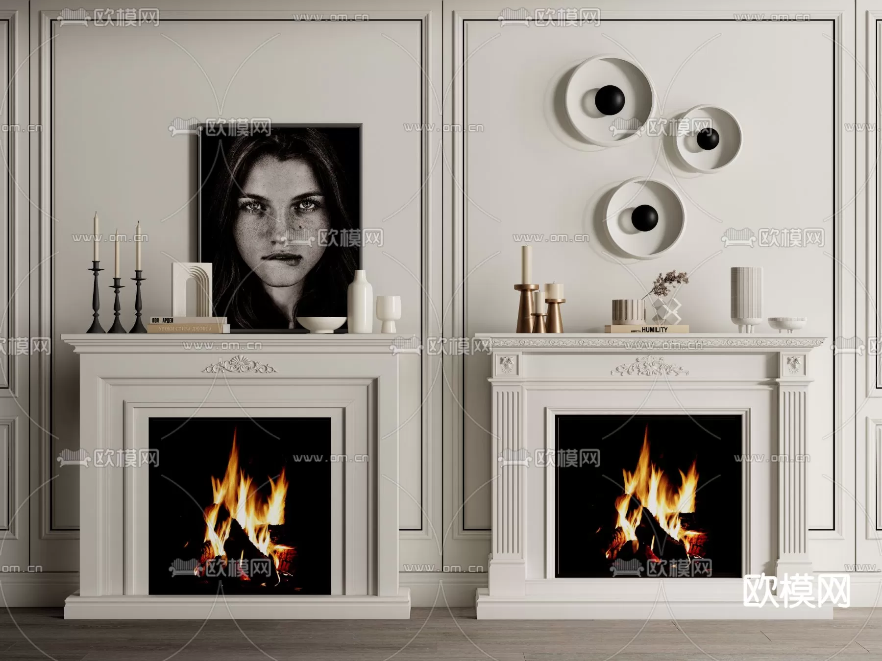 CLASSIC – FIREPLACE 3DMODELS – 089 CLASSIC – FIREPLACE 3DMODELS – 089