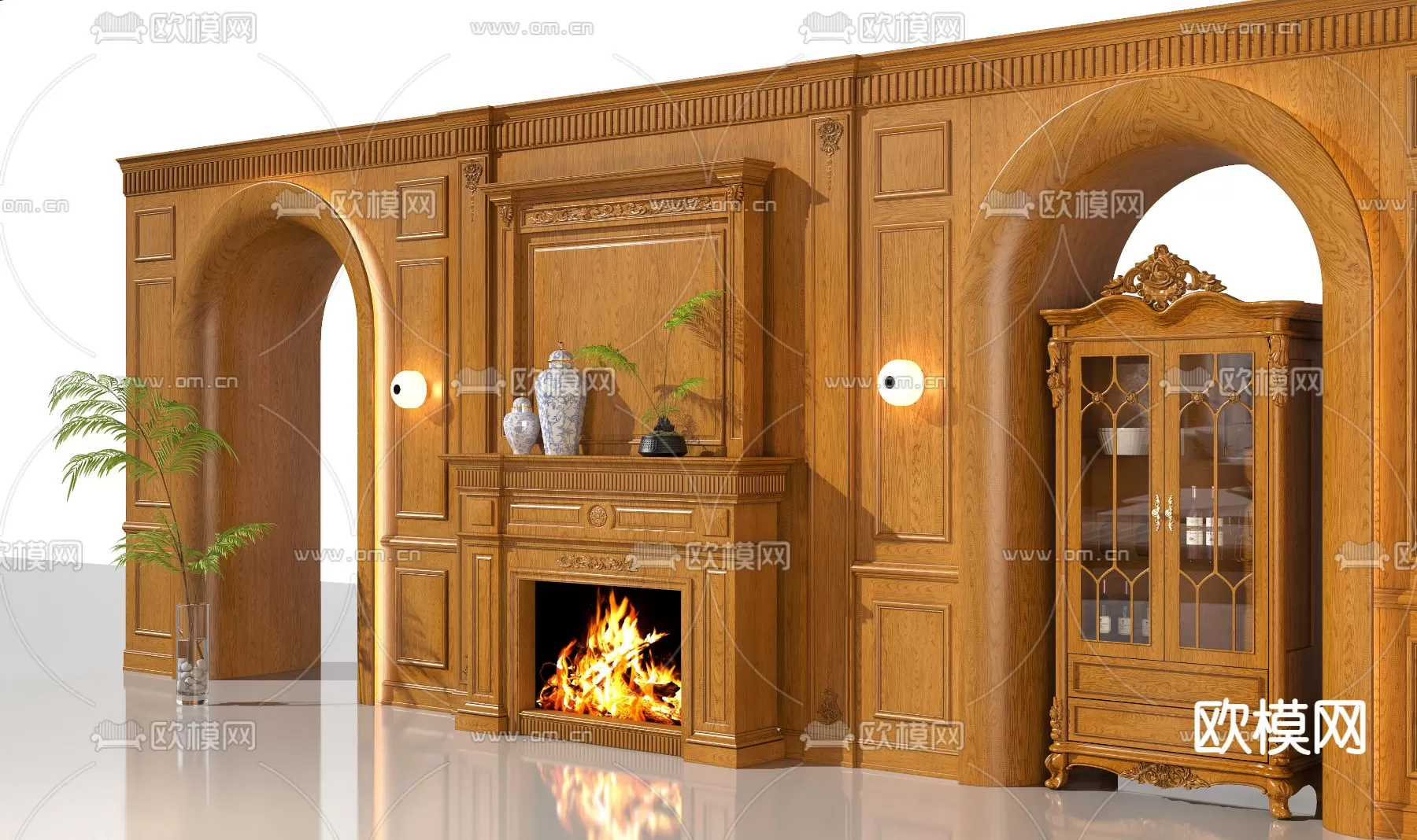 CLASSIC – FIREPLACE 3DMODELS – 093 CLASSIC – FIREPLACE 3DMODELS – 093