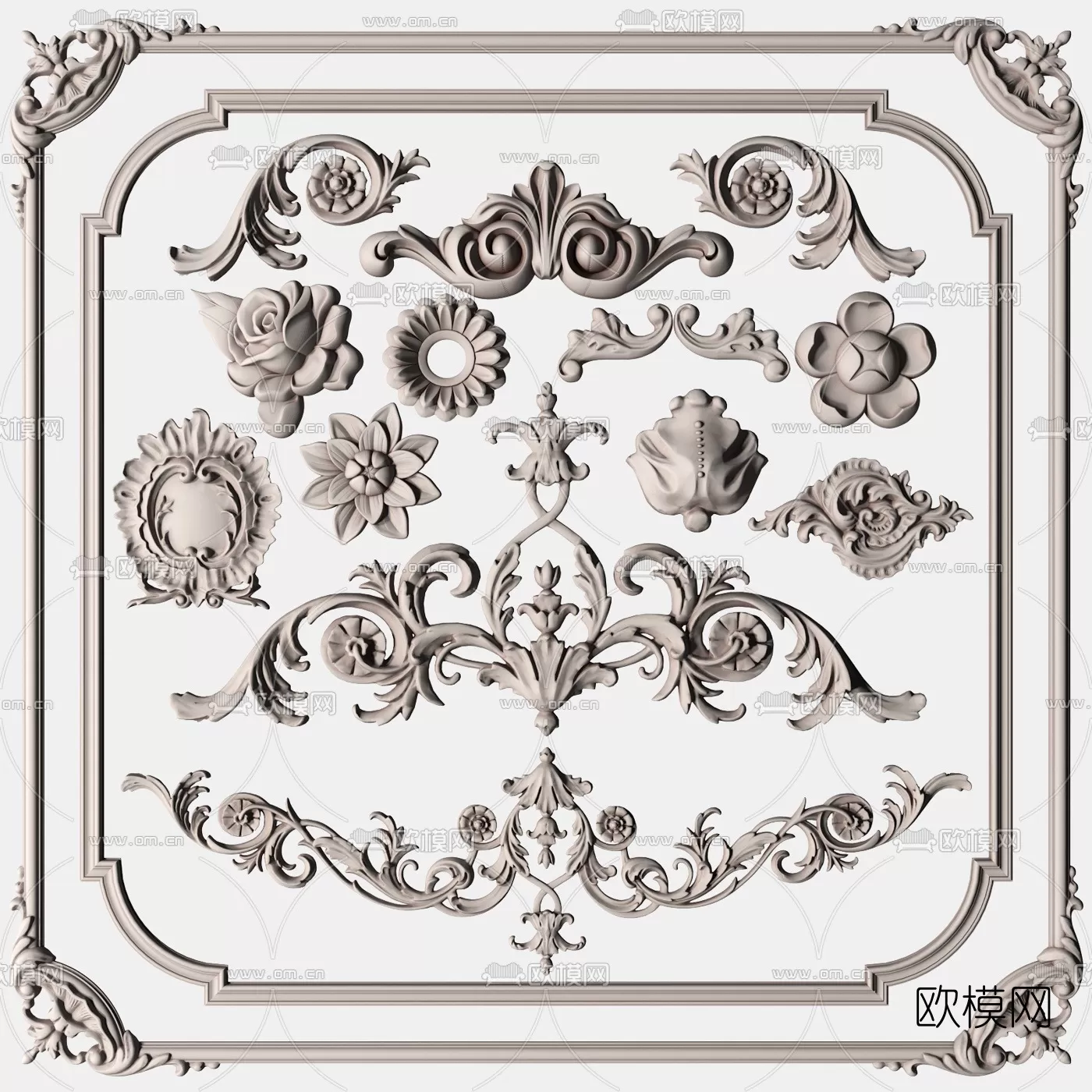 CLASSIC – MOULDING 3DS MODELS – WALL CORNER – 005 CLASSIC – MOULDING 3DS MODELS – WALL CORNER – 005