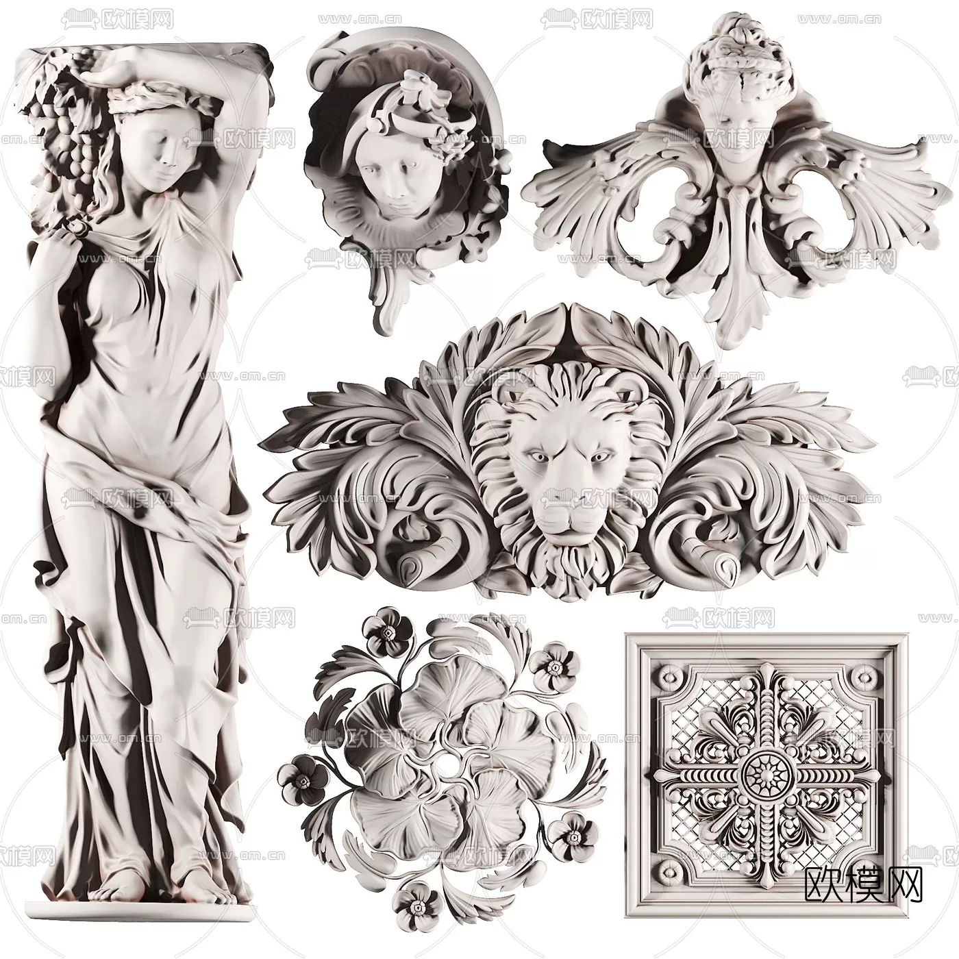 CLASSIC – MOULDING 3DS MODELS – WALL CORNER – 007 CLASSIC – MOULDING 3DS MODELS – WALL CORNER – 007