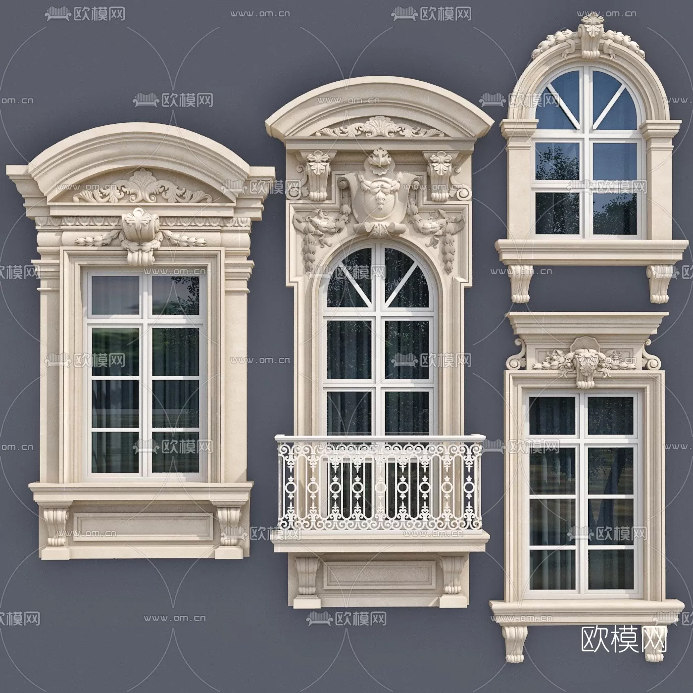 CLASSIC – MOULDING 3DS MODELS – WALL CORNER – 009 CLASSIC – MOULDING 3DS MODELS – WALL CORNER – 009