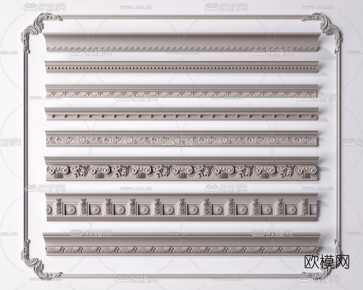 CLASSIC – MOULDING 3DS MODELS – WALL CORNER – 011 CLASSIC – MOULDING 3DS MODELS – WALL CORNER – 011