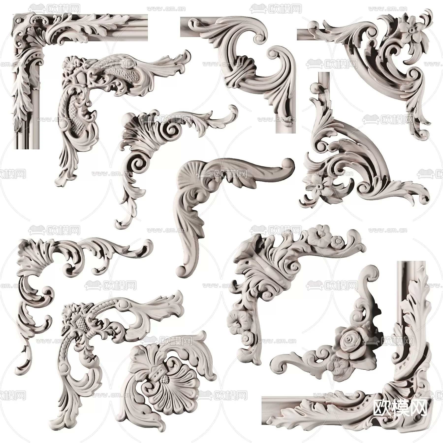 CLASSIC – MOULDING 3DS MODELS – WALL CORNER – 019 CLASSIC – MOULDING 3DS MODELS – WALL CORNER – 019