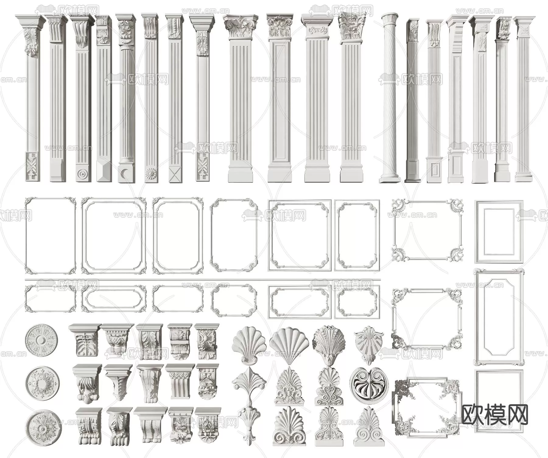 CLASSIC – MOULDING 3DS MODELS – WALL CORNER – 022 CLASSIC – MOULDING 3DS MODELS – WALL CORNER – 022