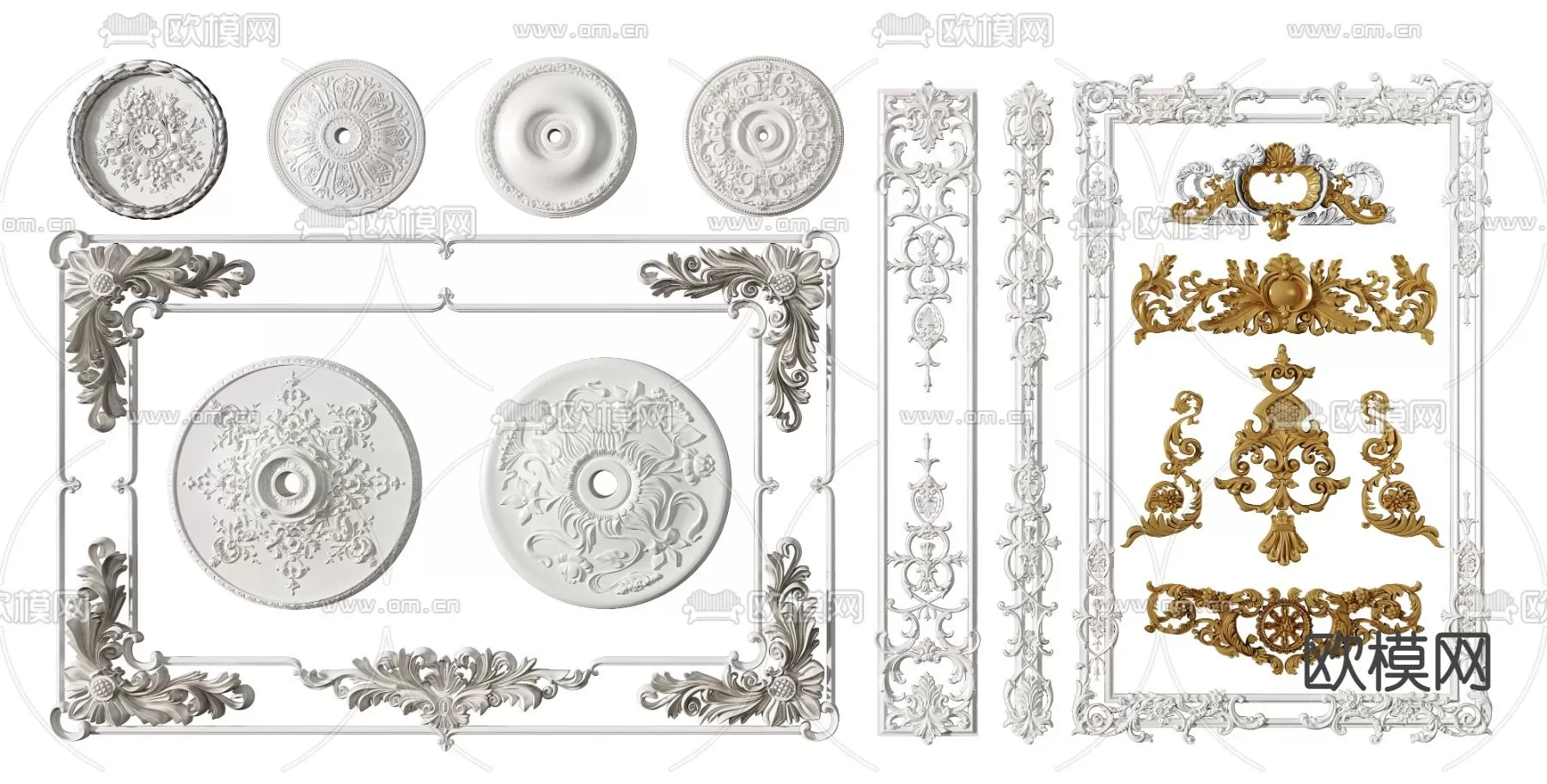 CLASSIC – MOULDING 3DS MODELS – WALL CORNER – 023 CLASSIC – MOULDING 3DS MODELS – WALL CORNER – 023