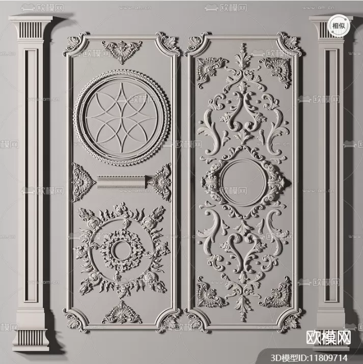 CLASSIC – MOULDING 3DS MODELS – WALL CORNER – 025 CLASSIC – MOULDING 3DS MODELS – WALL CORNER – 025