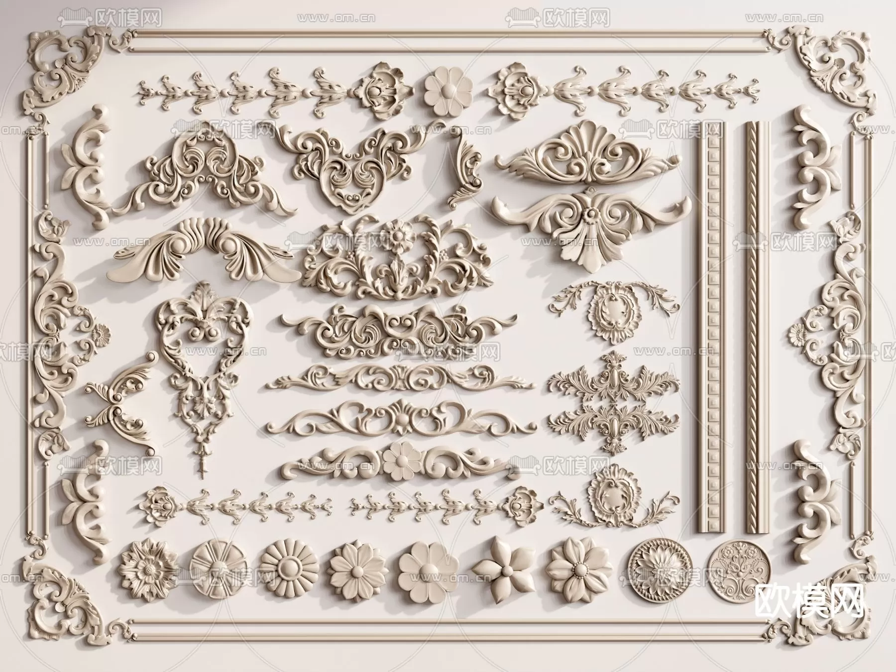 CLASSIC – MOULDING 3DS MODELS – WALL CORNER – 029 CLASSIC – MOULDING 3DS MODELS – WALL CORNER – 029