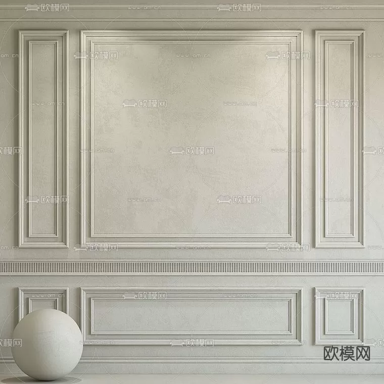 CLASSIC – MOULDING 3DS MODELS – WALL CORNER – 035 CLASSIC – MOULDING 3DS MODELS – WALL CORNER – 035