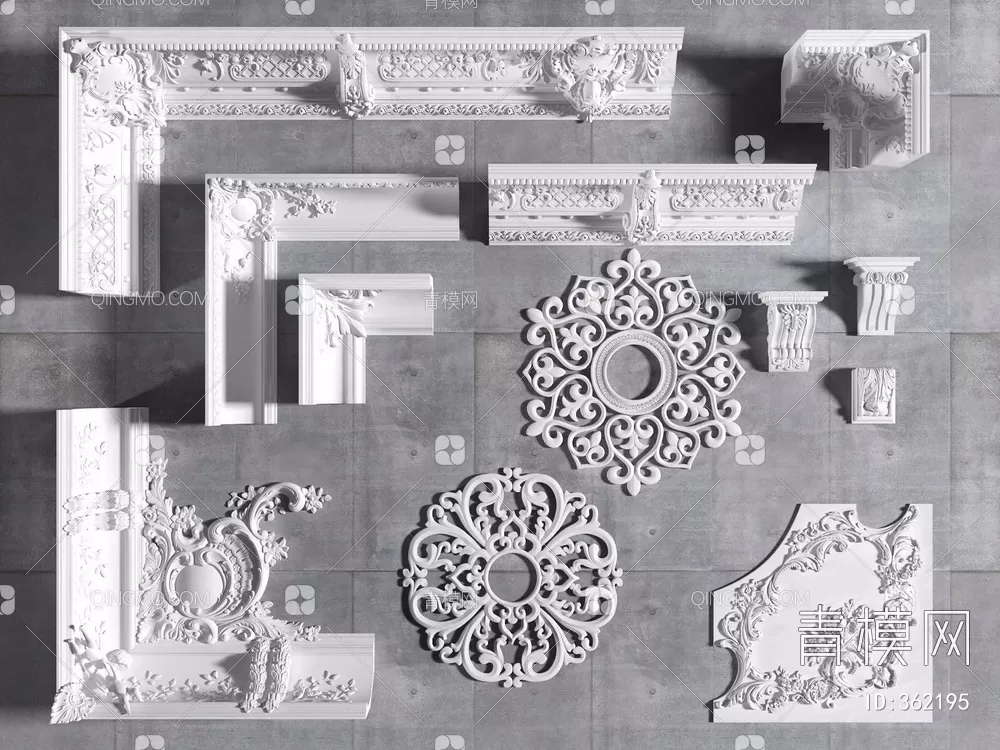 CLASSIC – MOULDING 3DS MODELS – WALL CORNER – 065 CLASSIC – MOULDING 3DS MODELS – WALL CORNER – 065