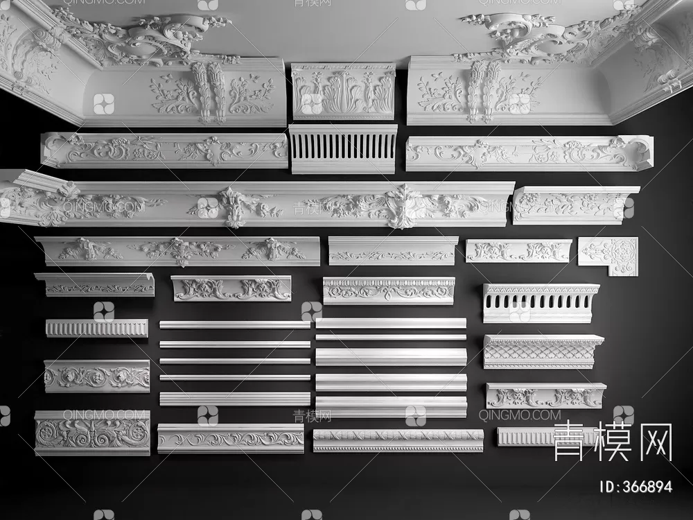 CLASSIC – MOULDING 3DS MODELS – WALL CORNER – 073 CLASSIC – MOULDING 3DS MODELS – WALL CORNER – 073