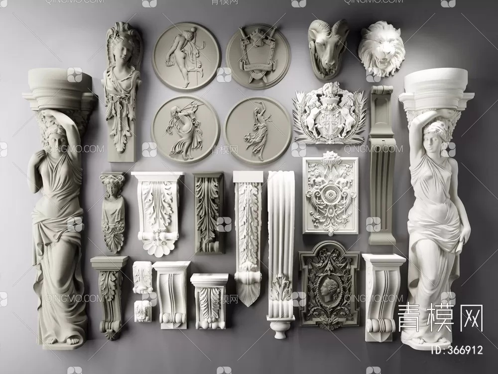 CLASSIC – MOULDING 3DS MODELS – WALL CORNER – 078 CLASSIC – MOULDING 3DS MODELS – WALL CORNER – 078