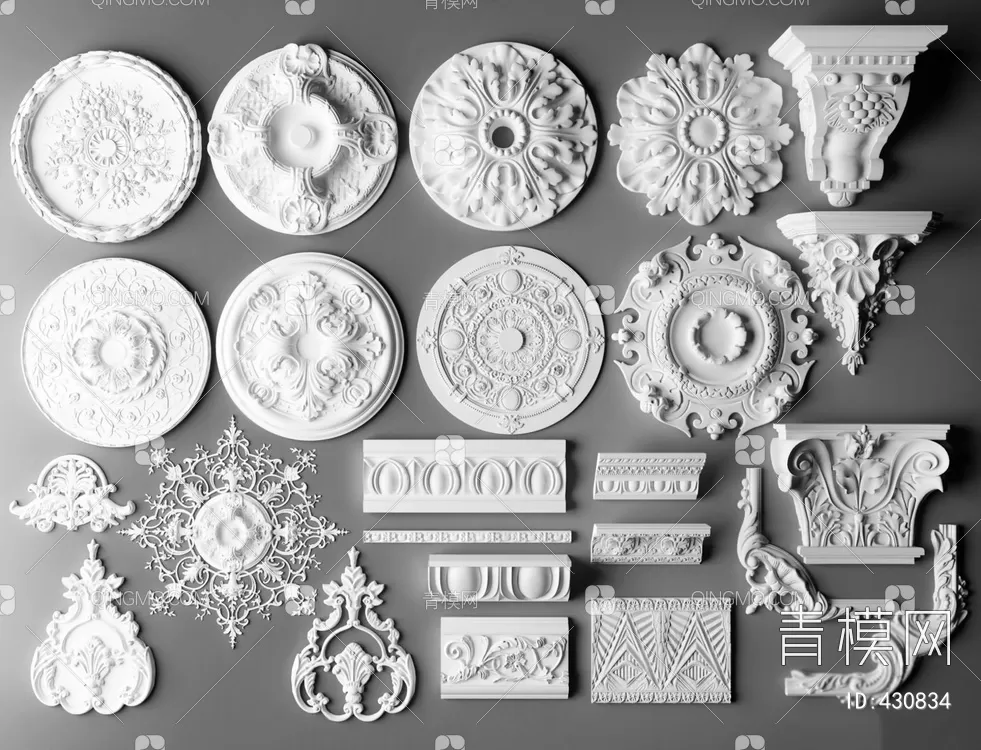 CLASSIC – MOULDING 3DS MODELS – WALL CORNER – 125 CLASSIC – MOULDING 3DS MODELS – WALL CORNER – 125