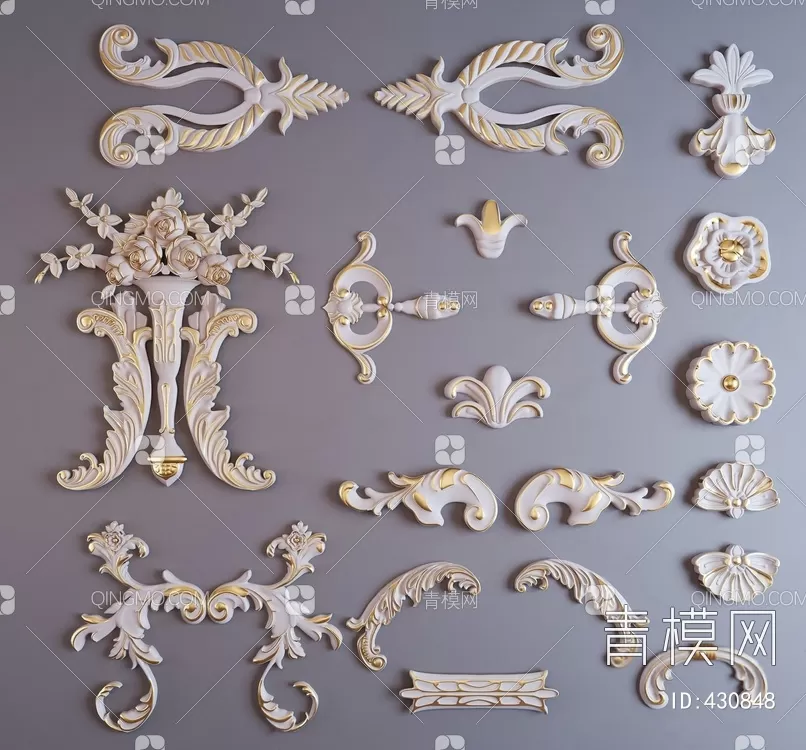 CLASSIC – MOULDING 3DS MODELS – WALL CORNER – 127 CLASSIC – MOULDING 3DS MODELS – WALL CORNER – 127