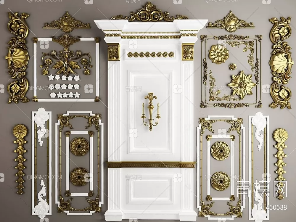 CLASSIC – MOULDING 3DS MODELS – WALL CORNER – 141 CLASSIC – MOULDING 3DS MODELS – WALL CORNER – 141