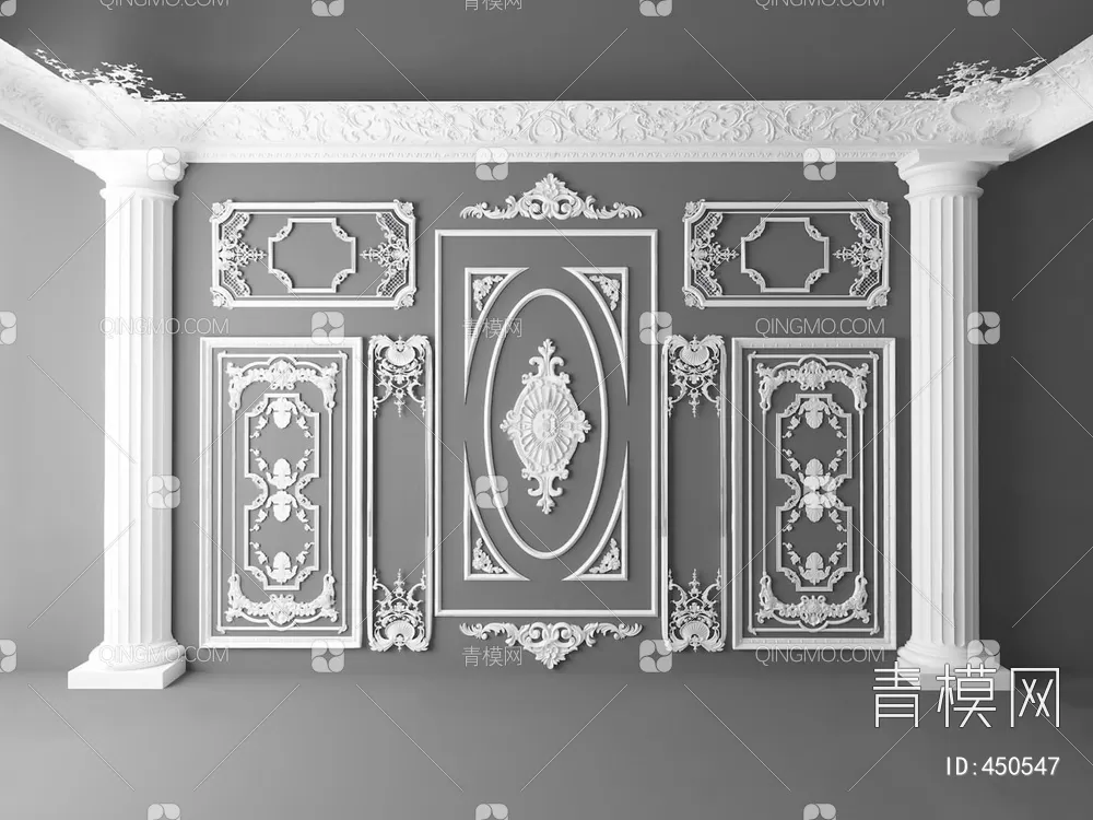 CLASSIC – MOULDING 3DS MODELS – WALL CORNER – 142 CLASSIC – MOULDING 3DS MODELS – WALL CORNER – 142