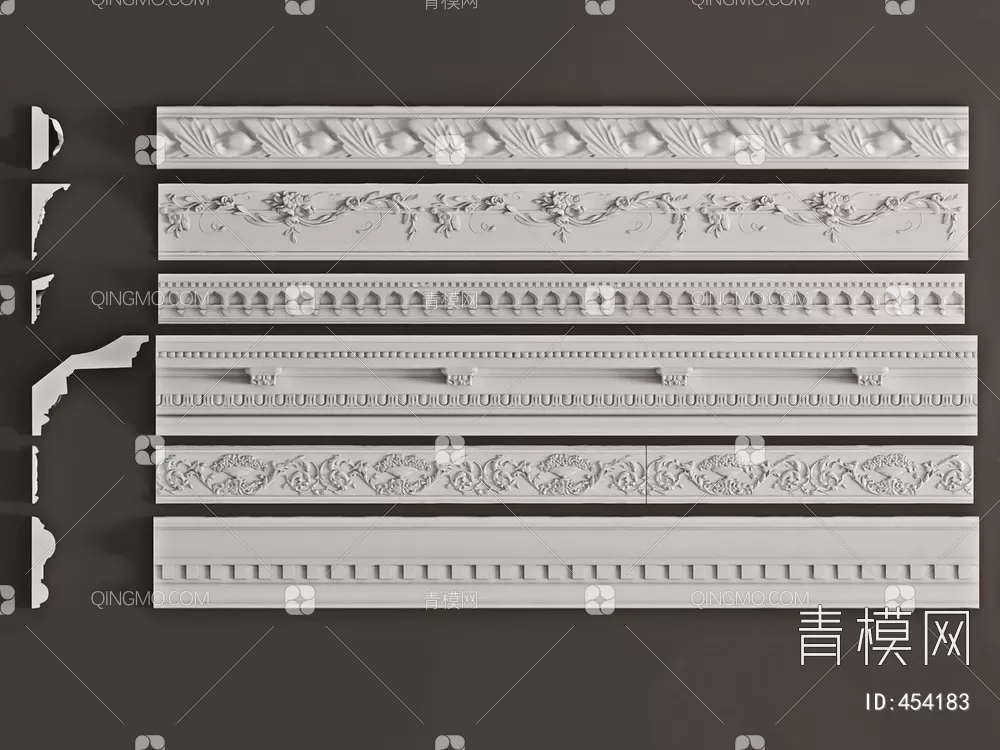 CLASSIC – MOULDING 3DS MODELS – WALL CORNER – 146 CLASSIC – MOULDING 3DS MODELS – WALL CORNER – 146