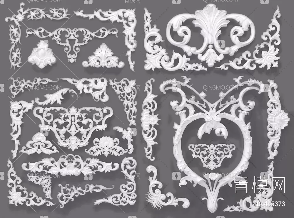 CLASSIC – MOULDING 3DS MODELS – WALL CORNER – 151 CLASSIC – MOULDING 3DS MODELS – WALL CORNER – 151