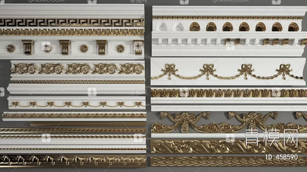 CLASSIC – MOULDING 3DS MODELS – WALL CORNER – 155 CLASSIC – MOULDING 3DS MODELS – WALL CORNER – 155