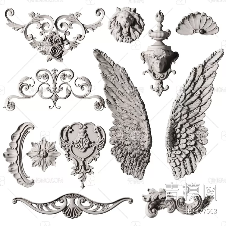 CLASSIC – MOULDING 3DS MODELS – WALL CORNER – 167 CLASSIC – MOULDING 3DS MODELS – WALL CORNER – 167