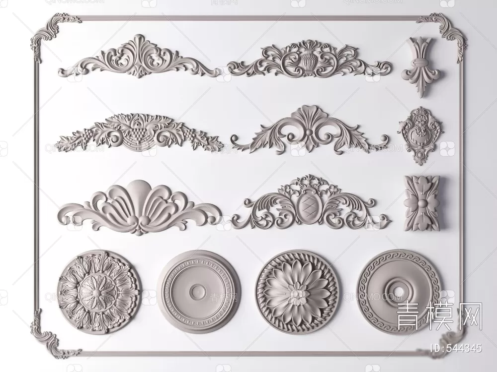 CLASSIC – MOULDING 3DS MODELS – WALL CORNER – 168 CLASSIC – MOULDING 3DS MODELS – WALL CORNER – 168