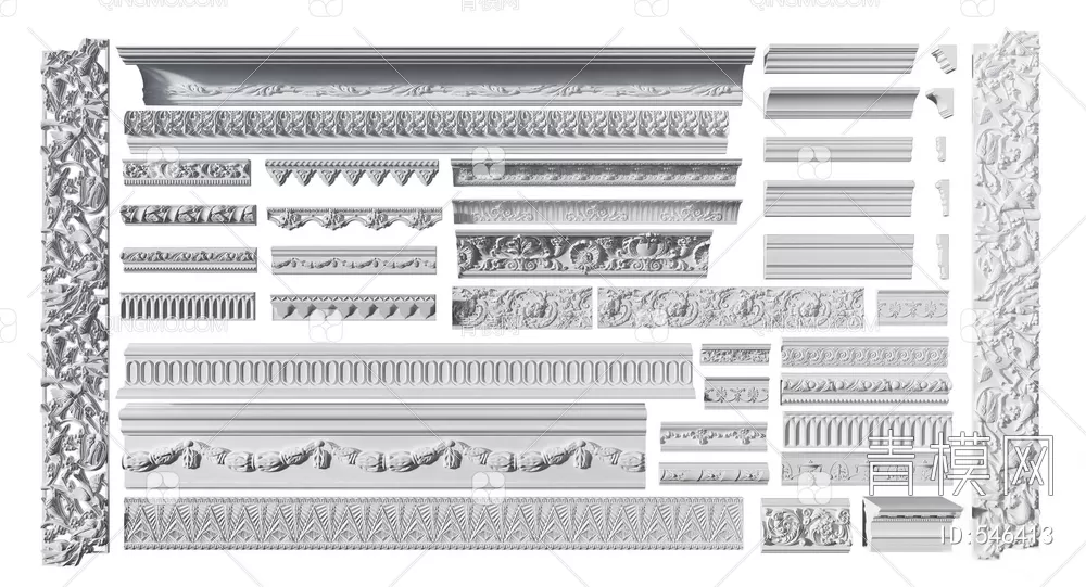 CLASSIC – MOULDING 3DS MODELS – WALL CORNER – 171 CLASSIC – MOULDING 3DS MODELS – WALL CORNER – 171