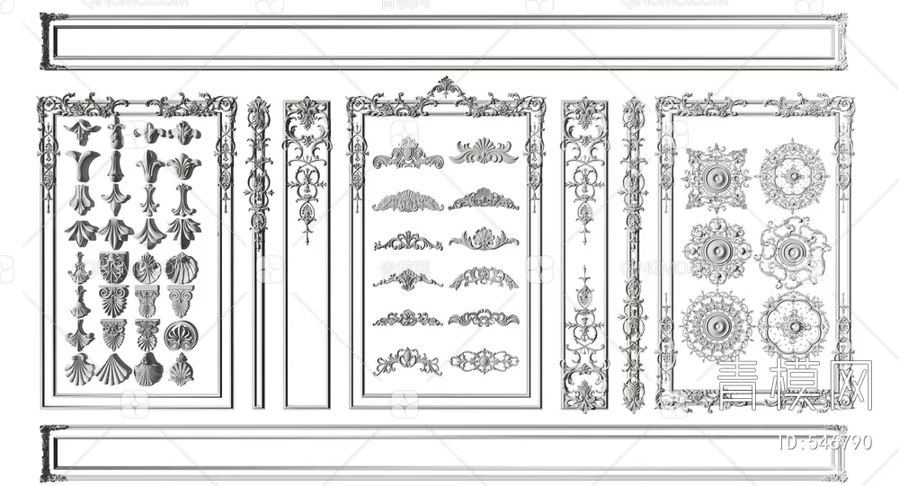 CLASSIC – MOULDING 3DS MODELS – WALL CORNER – 172 CLASSIC – MOULDING 3DS MODELS – WALL CORNER – 172