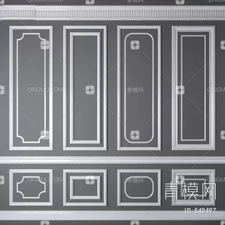 CLASSIC – MOULDING 3DS MODELS – WALL CORNER – 176 CLASSIC – MOULDING 3DS MODELS – WALL CORNER – 176