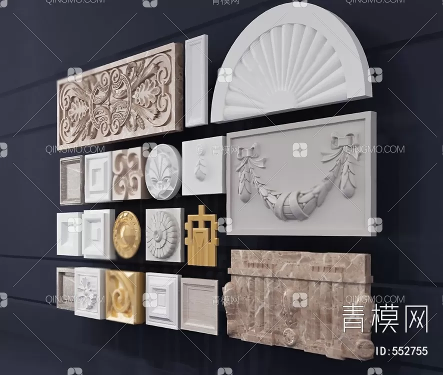 CLASSIC – MOULDING 3DS MODELS – WALL CORNER – 181 CLASSIC – MOULDING 3DS MODELS – WALL CORNER – 181