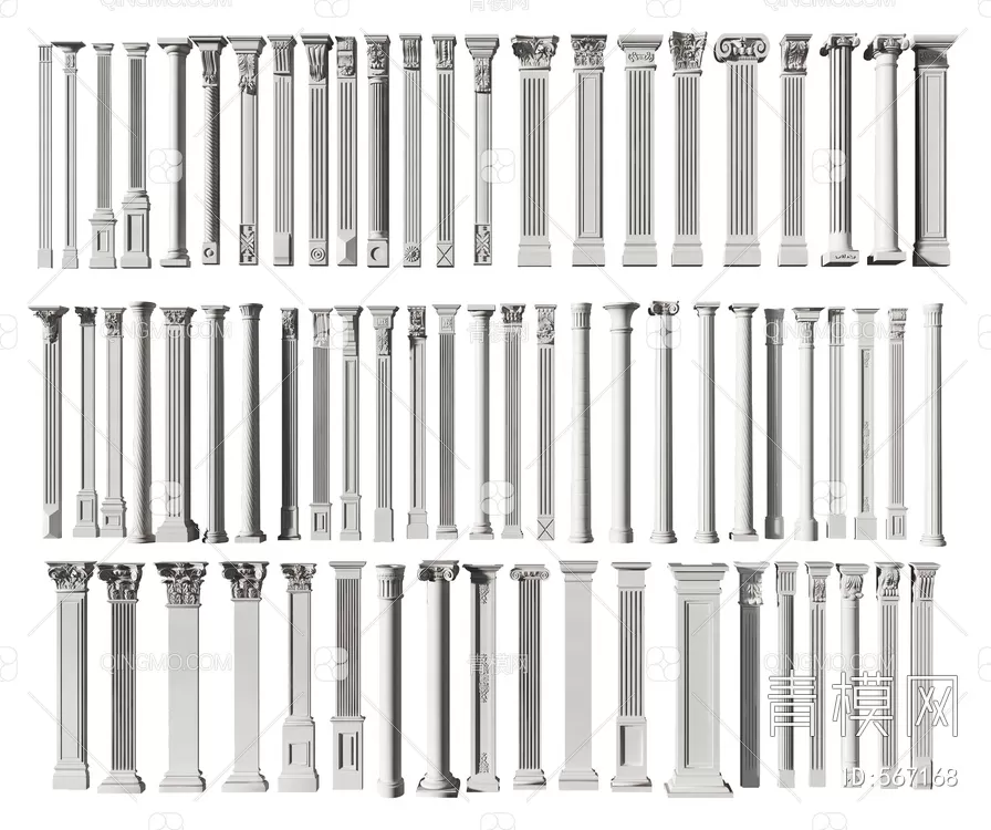 CLASSIC – MOULDING 3DS MODELS – WALL CORNER – 187 CLASSIC – MOULDING 3DS MODELS – WALL CORNER – 187