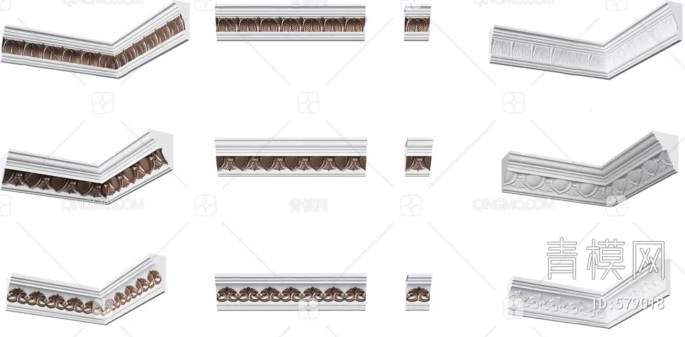 CLASSIC – MOULDING 3DS MODELS – WALL CORNER – 196 CLASSIC – MOULDING 3DS MODELS – WALL CORNER – 196