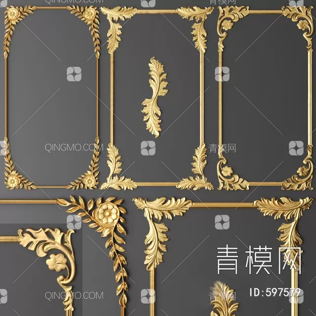 CLASSIC – MOULDING 3DS MODELS – WALL CORNER – 201 CLASSIC – MOULDING 3DS MODELS – WALL CORNER – 201