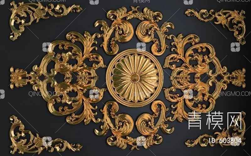 CLASSIC – MOULDING 3DS MODELS – WALL CORNER – 209 CLASSIC – MOULDING 3DS MODELS – WALL CORNER – 209