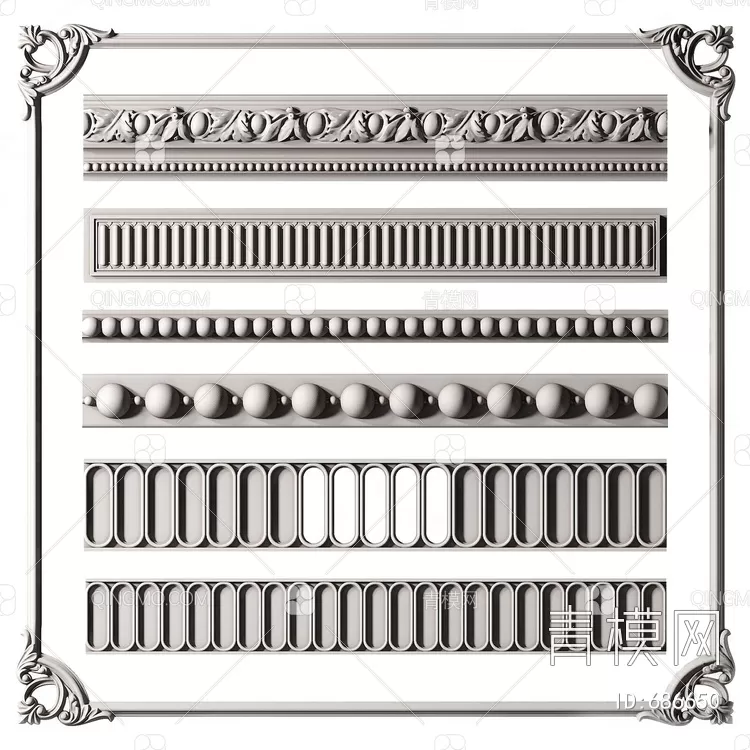 CLASSIC – MOULDING 3DS MODELS – WALL CORNER – 215 CLASSIC – MOULDING 3DS MODELS – WALL CORNER – 215