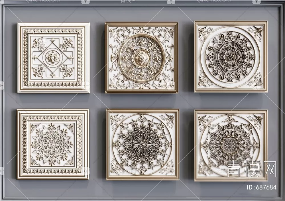 CLASSIC – MOULDING 3DS MODELS – WALL CORNER – 216 CLASSIC – MOULDING 3DS MODELS – WALL CORNER – 216